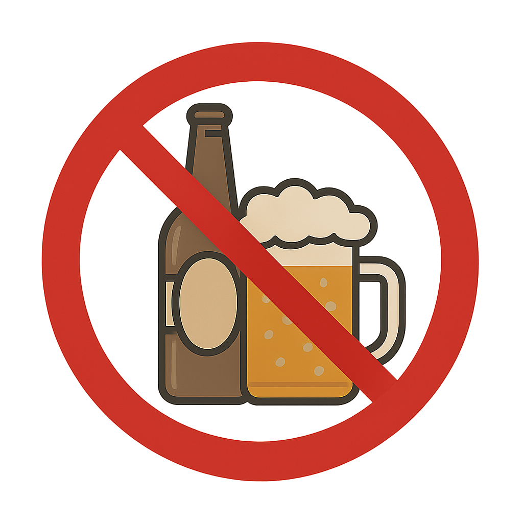 飲酒禁止のアイコン